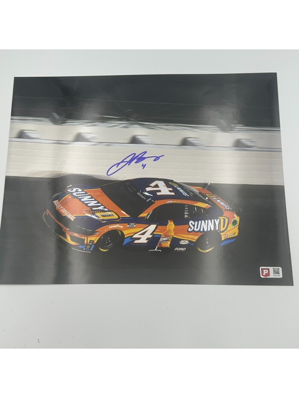 Josh Berry Signed NASCAR Cup Series Rookie Season 11x14 Photo (Pristine)